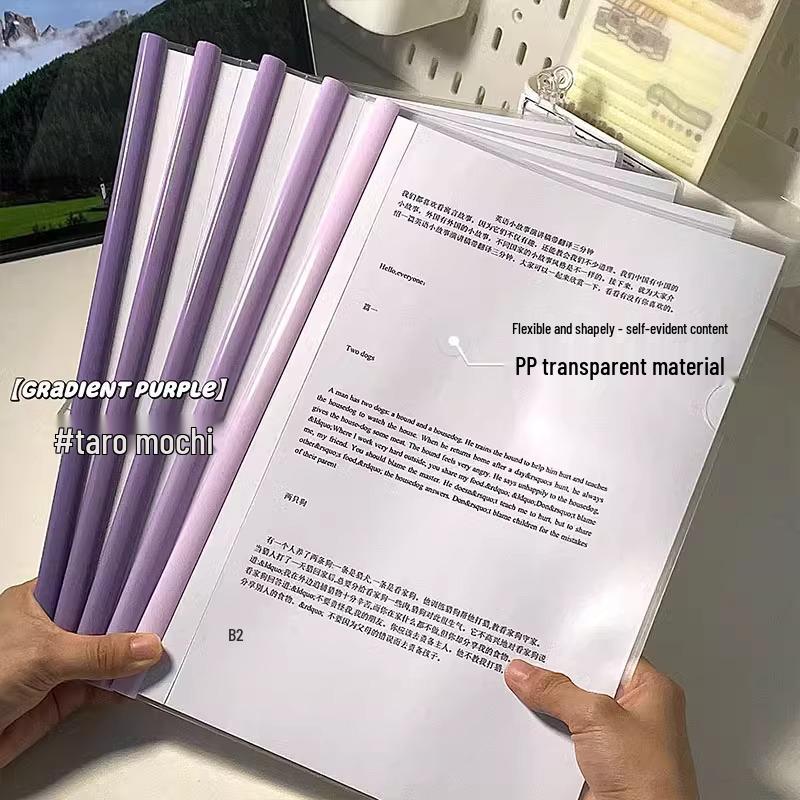 A4 Verdickter Hebelordner - Archiv- & Berichtsmappe mit Ausziehleisten-Einlage, Büro Ringbuch Zubehör