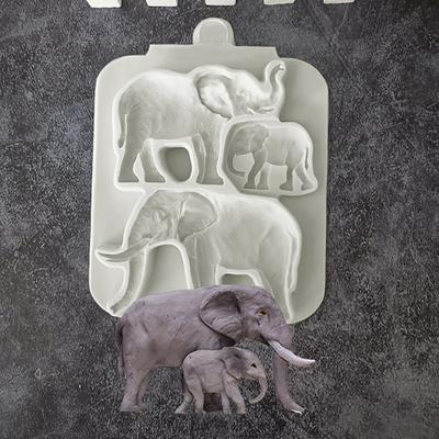 Useful Non-stick Cake Decorating 3 Styles Elephant Lion Giraffe Biscuit Mold for Cake Shop Chocolate Mould