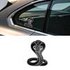 Realistic King Cobra Car Emblem, Weather Resistant Vehicle Exterior Decor Sticker