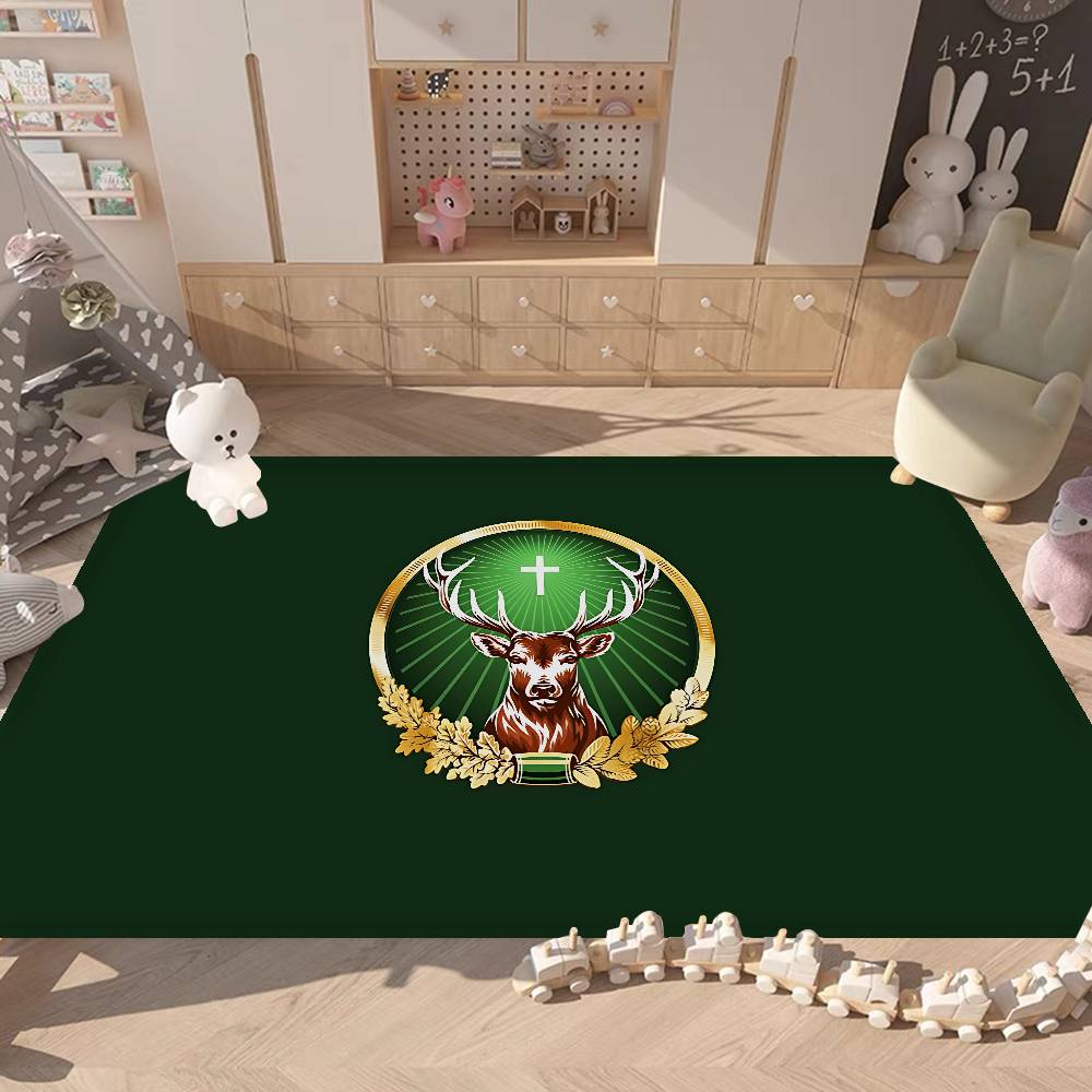 Tappetino J-Jagermeisteres Logo Stile Nordico Camera da Letto Soggiorno Tappetino Casa Balcone Antiscivolo Alfombra