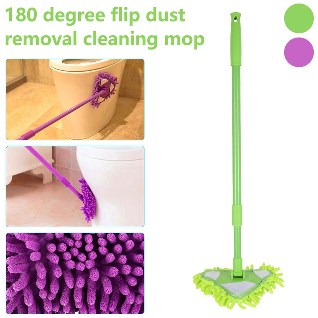 Rotatable Cleaning Mop Adjustable Triangle Mop Extendable Handle Multifunctional Dust Cleaning floor Kitchen bathroom