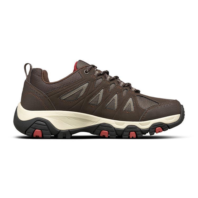 Skechers Mesh Fabric Outdoor Hiking Thick Sole Shock Absorption Low Top Dad Shoes Men sneaker 51844C-BRN