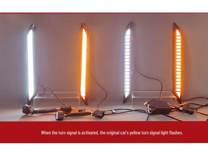 Chery Fengyun T8 LED Daytime Running & Turn Signal Lights for Front Bumper Modification