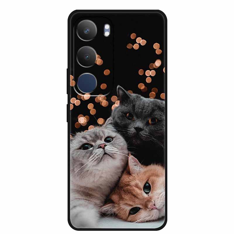 For Vivo Y19s 4G Case TPU Dustproof Coque Shell Black Soft Silicone Case for Vivo Y19s Pro Y 19s 4G Protective Phone Back Cover