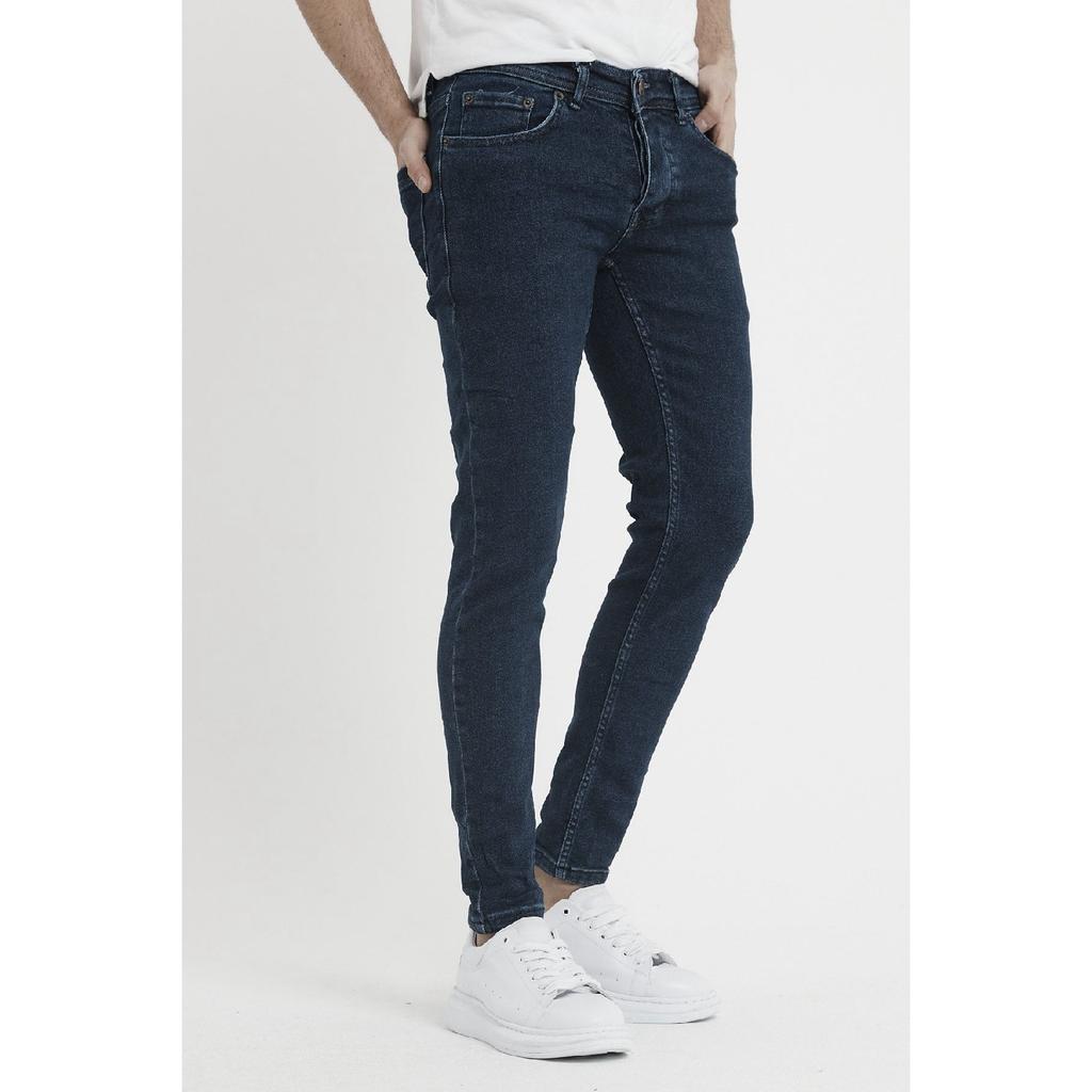 Men's Light Blue Slim Fit Lycra Skinny Leg Jeans