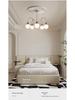 Mid-Century Minimalist Pearl Magic Bean Chandelier: French Cream Design for Living Room, Bedroom, or Restaurant Lighting.
