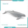 Marine Animal Model Set: Shark, Turtle, Dolphin, Whale, Penguin, Crab, and Seabed Creatures