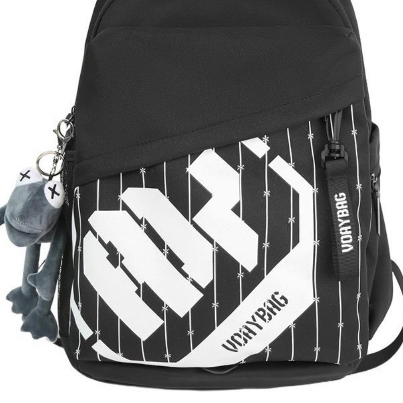 New high-value retro trendy cool niche design backpack couple lightweight large-capacity backpack