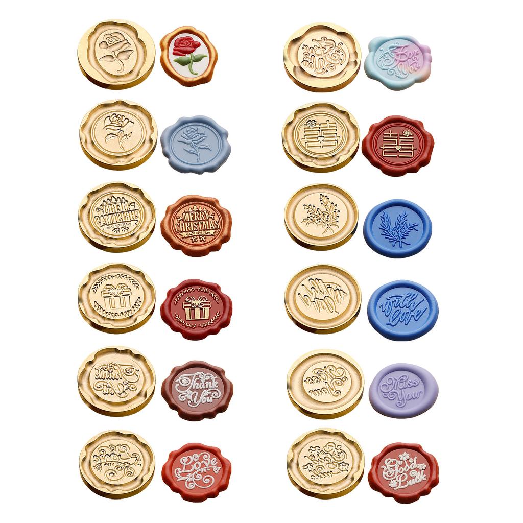 Wax Seal Stamp Head Replacement Emboss Sealing Wax Scrapbooking Stamps Head Brass Sealing Stamp Head Wax Stamp Head Only