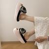 Cool Slippers Women's Summer Outer Wear Fashion Small One-word Thick Bottom Heightening Open-toed Cool Slippers Women's 2025 New