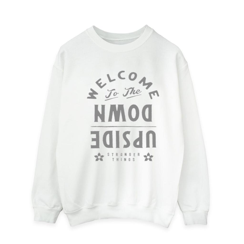 Netflix Mens Stranger Things Welcome To Upside Down Sweatshirt