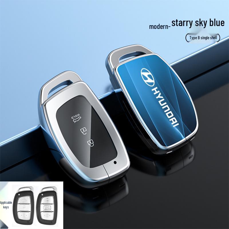 Hyundai Tucson Palisade IONIQ Nexo L Key Case Snap Button Shell