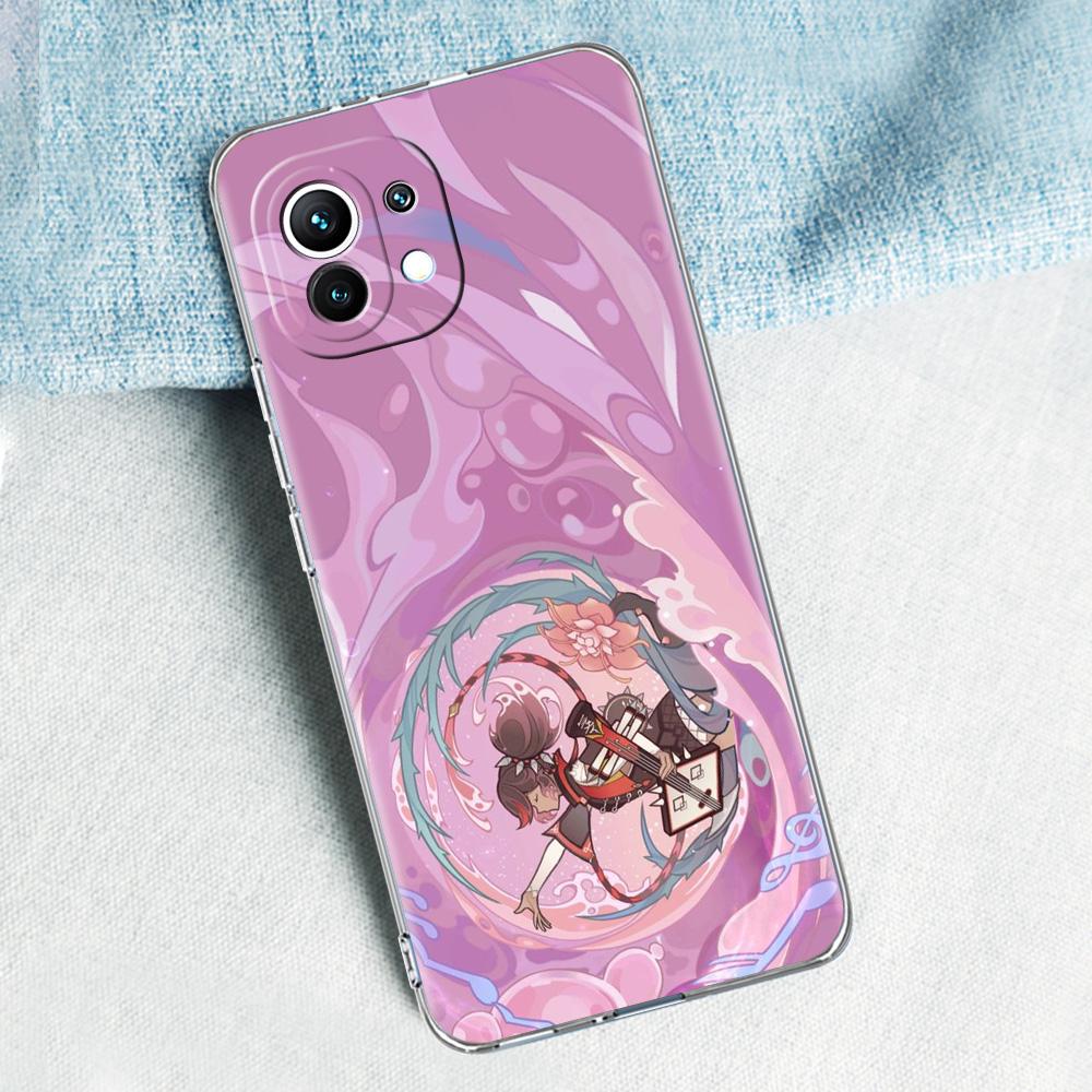 Genshin Impact Cartoon Logo For Poco X5 X3 NFC F5 F4 F3 M3 Phone Case For Xiaomi 12T 12 13 Lite 11 Ultra Mi 10T 5G 11X Pro Cover