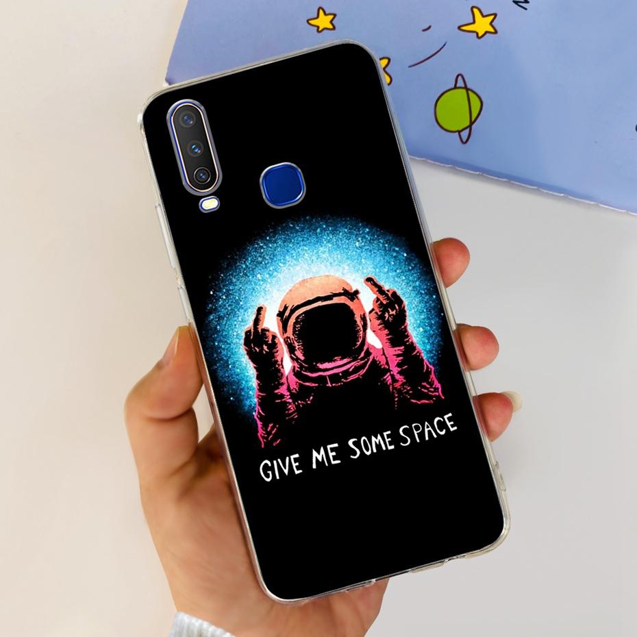 For Vivo Y12 1904 1940 Phone Case Fashion Butterfly Painted Soft Silicone TPU Cover For Vivo Y17 Y15 Y12 1902 1901 Bumper