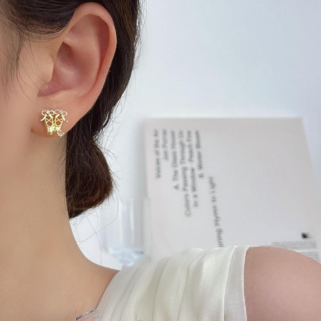 Elegant Ballet-Inspired Butterfly Earrings for Women