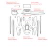 TPU-Folie für VOLKSWAGEN VW ID4 ID 4 Crozz ID6 ID 6 Crozz Auto-Innenaufkleber Mittelkonsolenbildschirm Armaturenbrett Schalthebel Türverkleidung