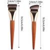 Ultra-Thin Foundation Brushes Flat and Angled Flawless Concealer Brush Wooden Handle Soft Hair Thin Face Contour Makeup Brushes