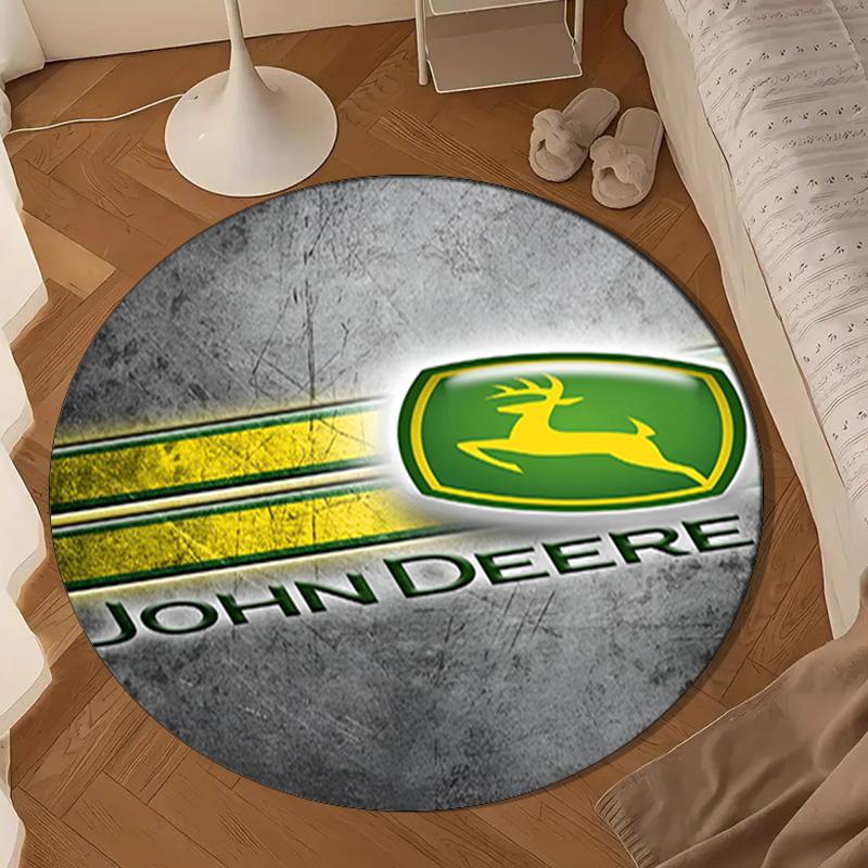 John Deere Design Round mat Home Decor, Chair rug For livingroom,Bedroom, doormat home decor Birthday Gift Christmas Gifts