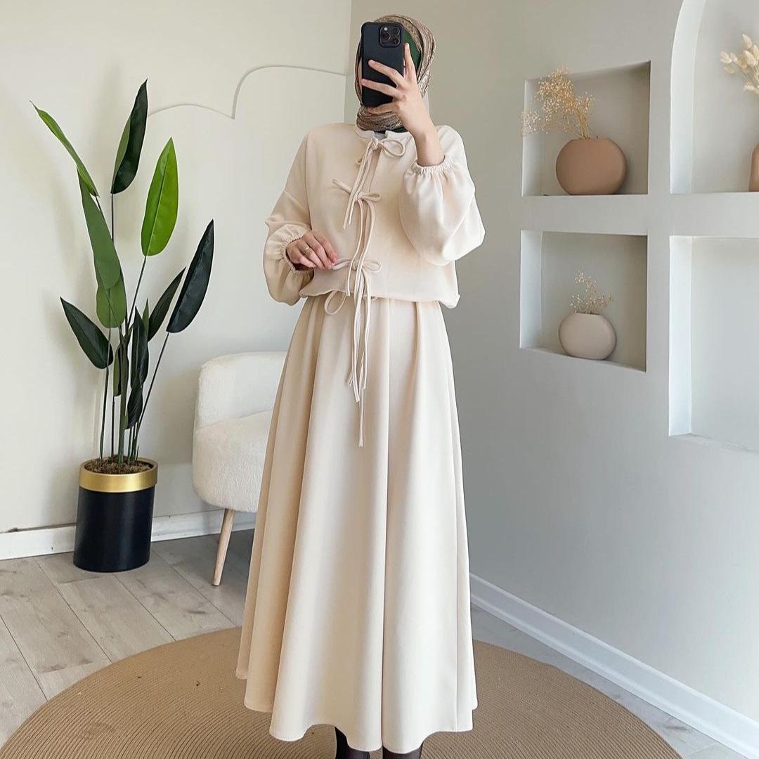 

Летний женский однотонный короткий топ и миди-юбка с высокой талией XL