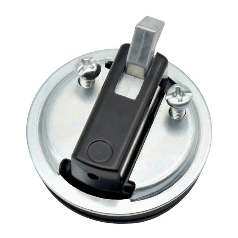 Non-Locking Flush Pull Slam Latch Universal for RV Boat Marine Deck Hatch Door Zinc Alloy Black