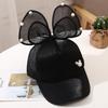 Sweet Bow Girls Baseball Cap Large Mesh Bowknot Peaked Cap for Baby Summer Adjustable Cotton Toddler Sun Hats