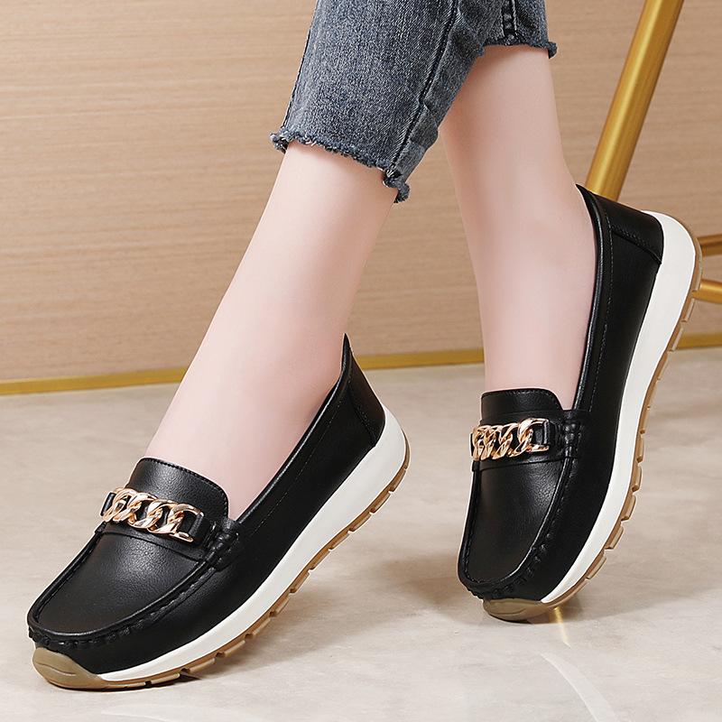 Dámské PU kožené mokasíny Penny Mokasíny Klasické mokasíny Ležérní Nazouvák Pohodlné Lehké vycházkové boty Řídící člun pro ženy Polobotky