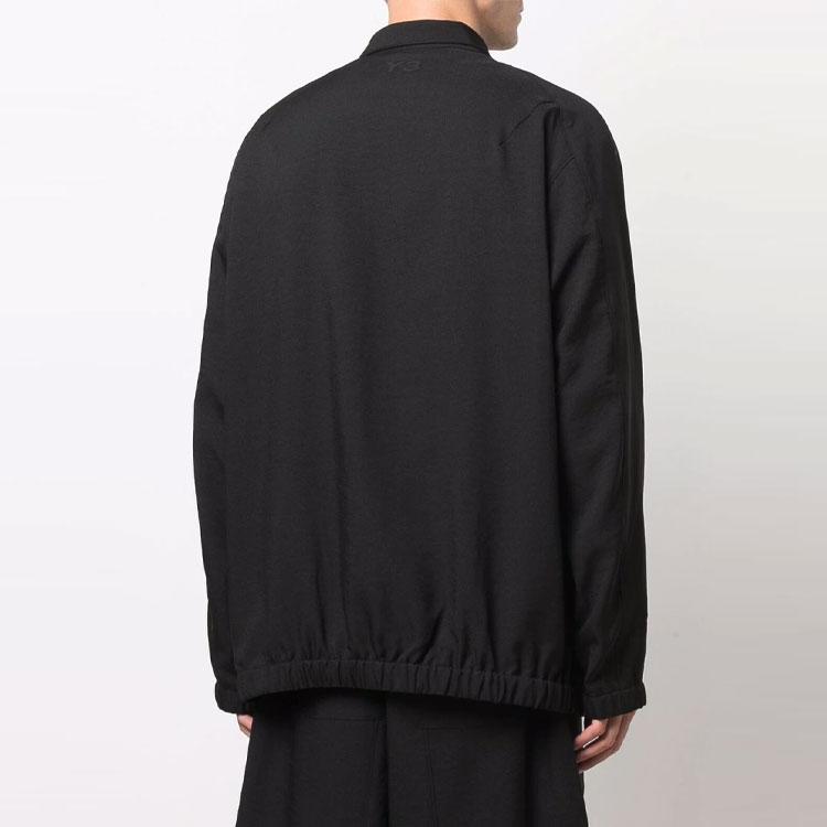 Y-3 Solid Color Large Pocket Lapel Jacket Men Jacket Black HB3464