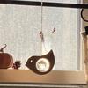 Wooden Bird Suncatcher Hanging Decoration Indoor Outdoor Garden Rainbow Maker Bird Ornament with Faux Crystal Ball