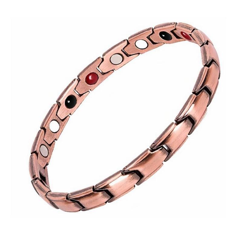 Women Men Sleep Aid Jewelry Treatment Health Care Hematite Detachable Bangle Magnetic Therapy Bracelet Energy Healing