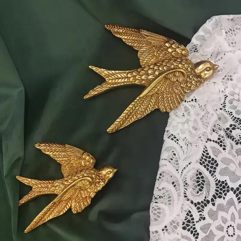 Wall Hanging Swallow Sculpture Gift Fine Workmanship Wall Art Ornament For Home Bedroom Entrance Wall Hanging Decoration