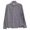finamore Gray 28416-1 Button Cashmere Blend Wide Collar Shirt tops L grayUsed