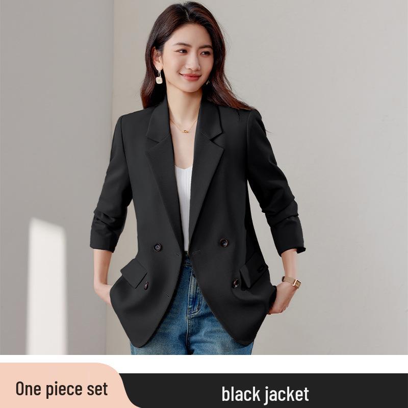 

Женский высококлассный двубортный весенний пиджак XXL