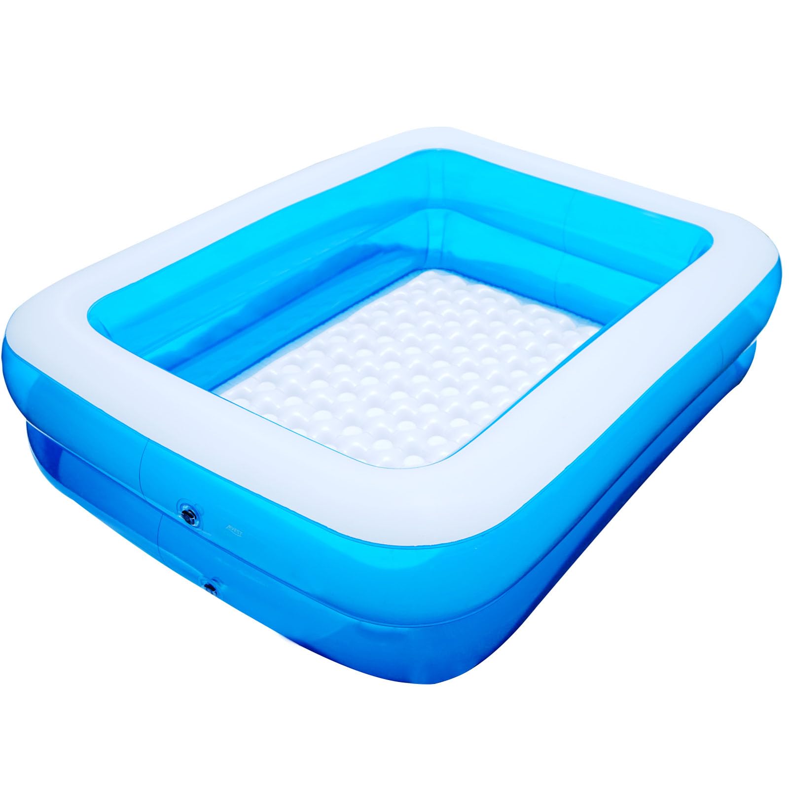 

Надувной виниловый бассейн AIVEST с мягким дном для детей 180 см x 140 см x (180см 50см, Синий) синий