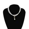 Chain Jewelry Gift Beads Double-layer Female Clavicle Chain Pearl Necklace Korean Style Necklace
