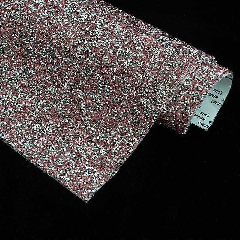 VC 20*24cm *40 Self-Adhesive Glass 3D Eco-Friendly Rhinestone Flatback 14 Facets Strip Sticker DIY Accessories Phone