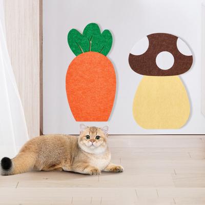 Cat Scratch Wall Sticker Self-Adhesive Cat Scratcher Wall Mounted Cute Scratch Pad Cats Scratch Board Furniture Protector for Walls