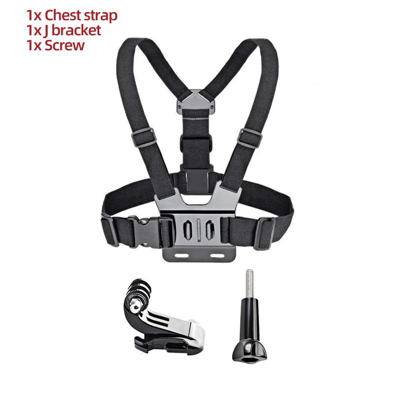 For GoPro Chest Strap Headband J Hook Mount For GoPro Hero 13 12 11 10 9 Insta360 X4 X3 DJI Action 4 3 Action Camera Accessories