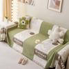Copridivano a Linea Asciugamano Tessuto Vintage Divano Quattro Stagioni Cuscino Divano Blocco Colore Asciugamano Copertura Totale Coperta