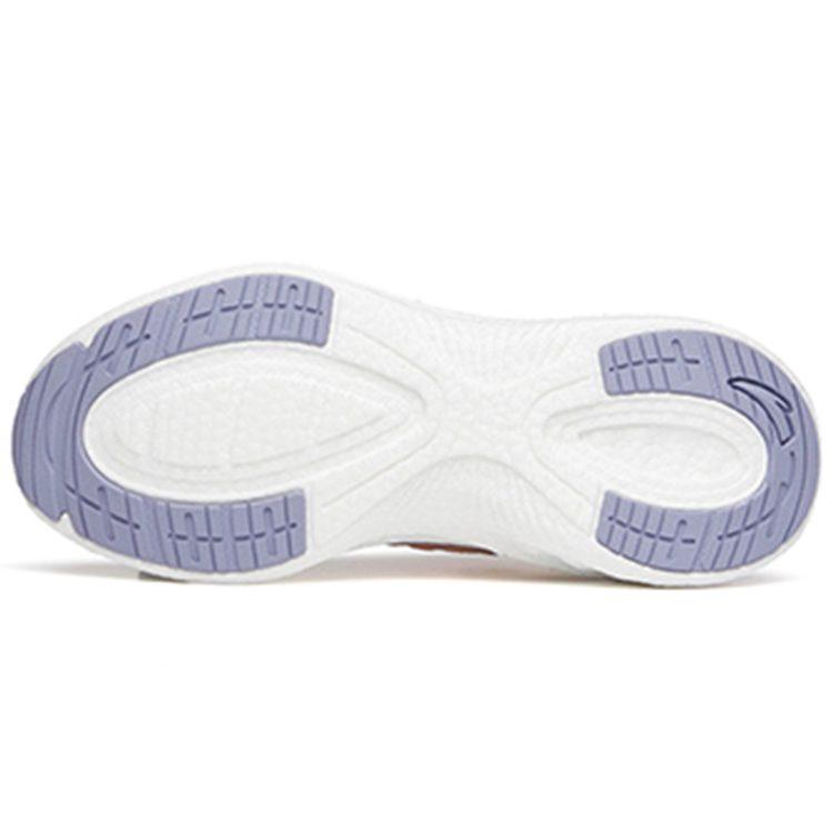 Anta Martian Foam Cushioning Slip Resistant Abrasion Resistant Low Top Running Shoes Women's Ivory White 122135585-4
