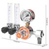Regulator de Presiune Argon Aliaj Zinc Tub Dublu Filet Femelă G58in Echipament de Sudură