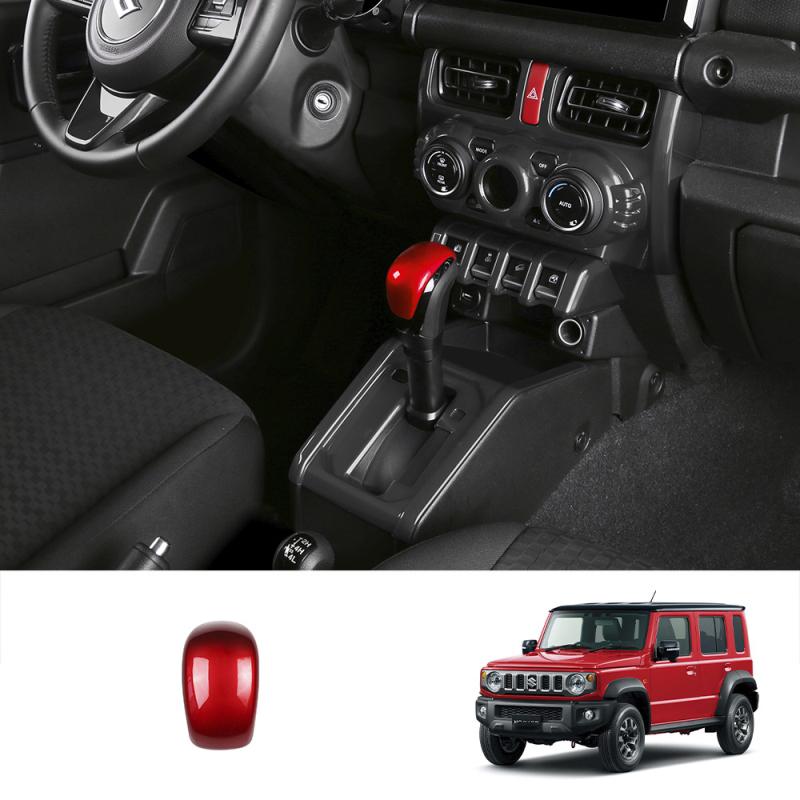 ABS Red For Suzuki Jimny Nomade -2025 center control window switch gear Handbrake AC vent Navigation steering wheel cover gear shift knob
