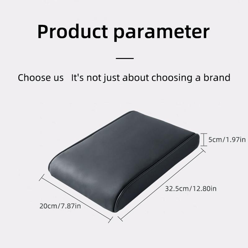 Car mounted armrest pad central wave pattern armrest box memory cotton height increasing pad all season universal comfort mod