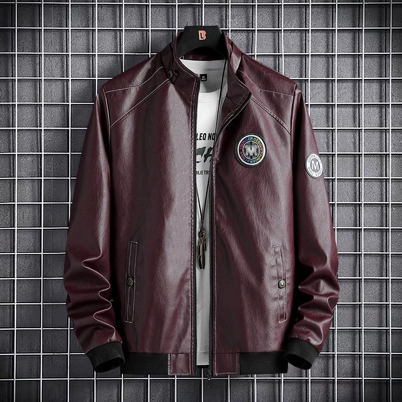 

L-8XL кожаная куртка мужская пальто свободная плюс толстый плюс большой размер толстый красивая кожаная куртка мужская 8XL