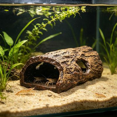 Cave For Fish Tank Tree Trunk Fish Tank Decoration Betta Habitat Ornament For Breeder Hobbyists Beginners Aquarists Anglers Home
