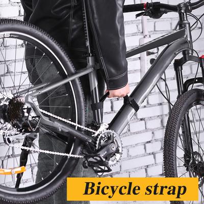 Bicycle Handle Strap Heavy Duty Nylon Webbing Universal Folding Mountain Road Bike Frame Carrying Strap Carrier Lifter Belt Bike Accessories