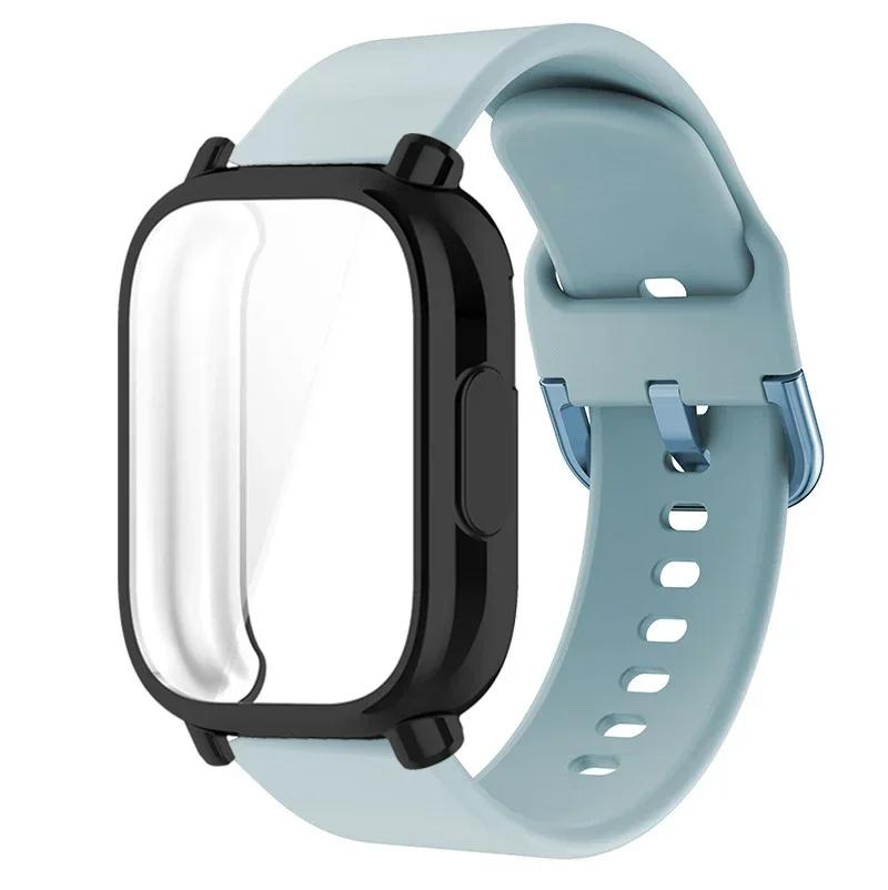 Protector Case+Silicone Strap For Xiaomi Redmi Watch 5 active/5 Lite Full Cover Screen TPU Soft Shell and Breathable Sport Bands