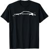 Legendäres Rennsportauto Ikonische Rennwagen-Silhouette T-Shirt