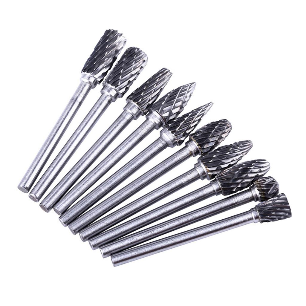 High Hardness Solid Tungsten Steel Carbide Rotary File Widely Used in Carpenter Work Carving Wood & Metal Drilling