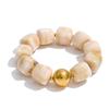 Acrylic Elastic Geometric Bracelet Resin Stack Hand Chain Trendy Square Beads Bracelet  Daily