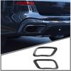 LLKUANG Stainless Car Tail Muffler Exhaust Pipe Output Cover for BMW X5 G05 X6 G06 X7 G07 2019-2024(Suitable For M Sports Version) (Carbon Fiber